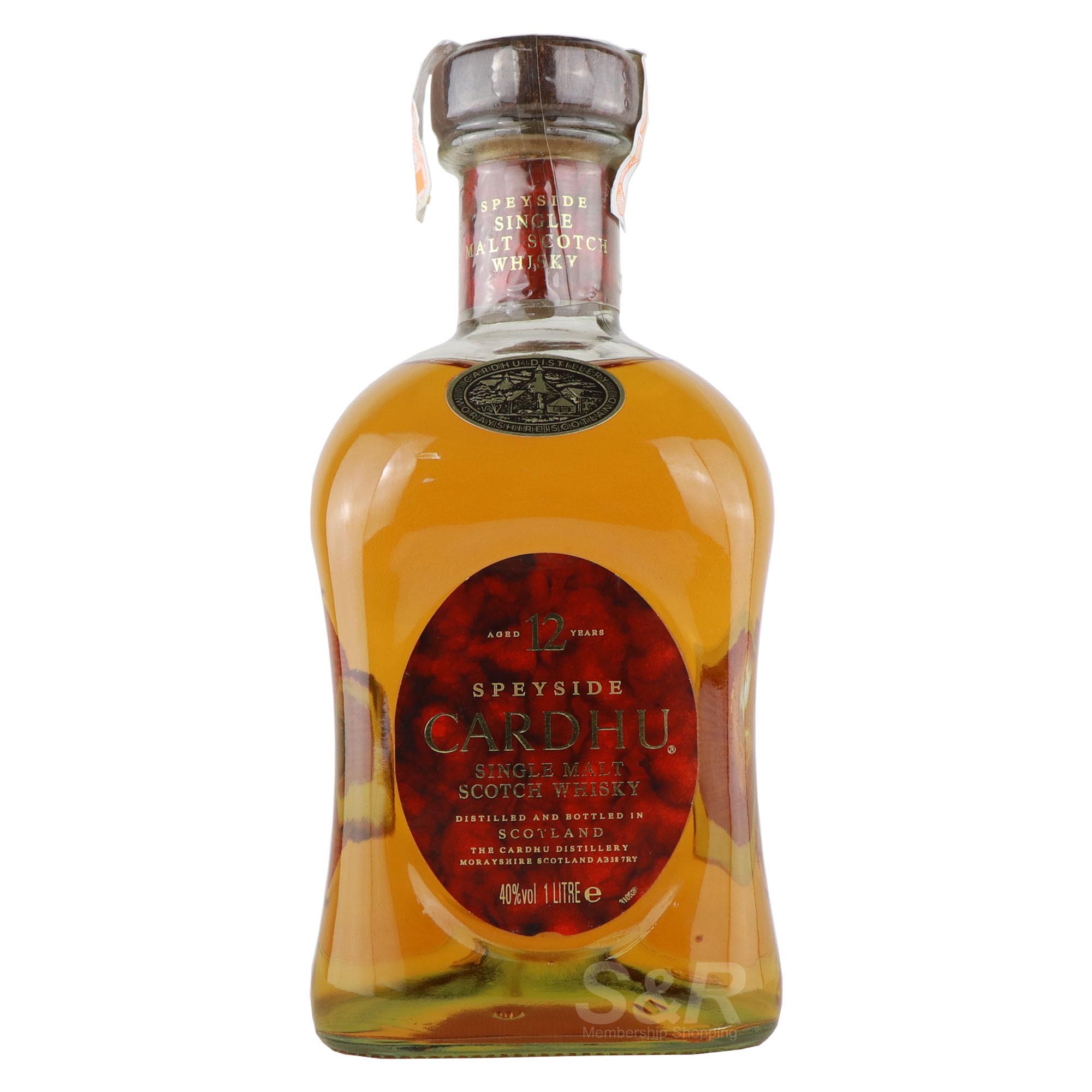 Speyside Cardhu Single Malt  Scotch Whisky 12YO 1L